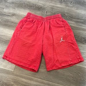 Red Jordan Cotton Shorts Large